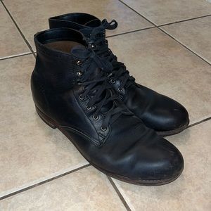 Wolverine 1000 mile boots size 13 leather sole plain toe
